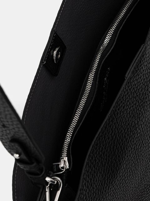 Marc O'Polo torebka skórzana kolor czarny 5000009282