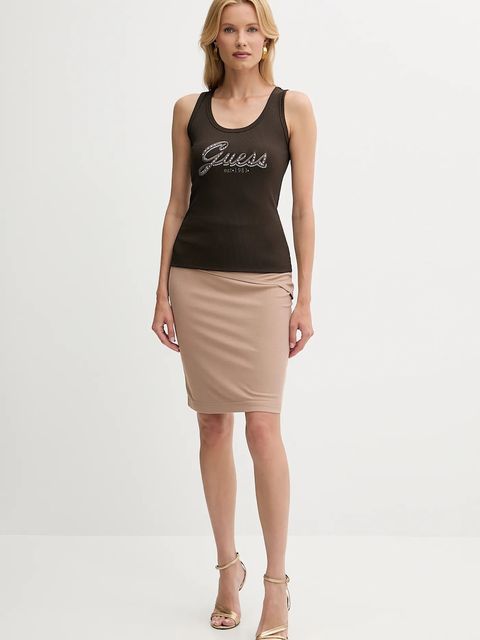 Guess top RAISSA kolor zielony W5YP00 KCXJ2 - zdjęcie produktu nr 2