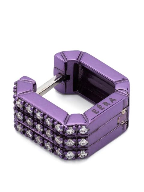 EÉRA 18kt white gold Candy diamond earring - Purple - zdjęcie produktu nr 2