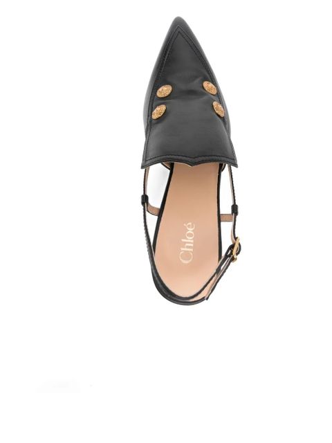 Chloé 75mm Agnes slingback pumps - Black