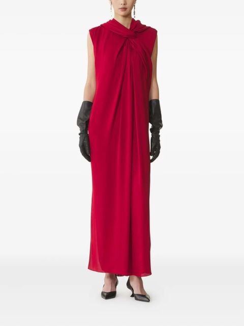 Lanvin draped maxi dress - Red