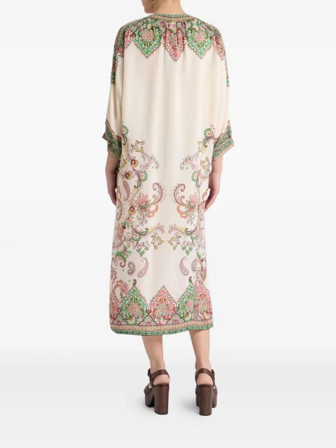 ETRO paisley-print midi dress - Neutrals