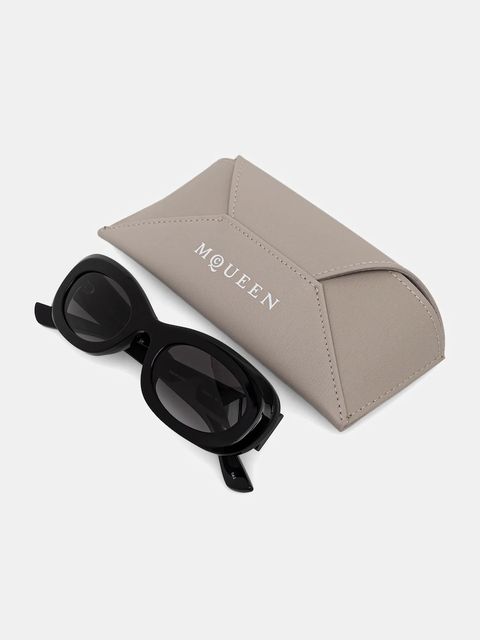 Alexander McQueen okulary przeciwsłoneczne damskie kolor czarny AM0527S