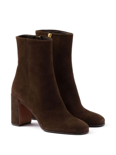 Prada Suede booties - Brown