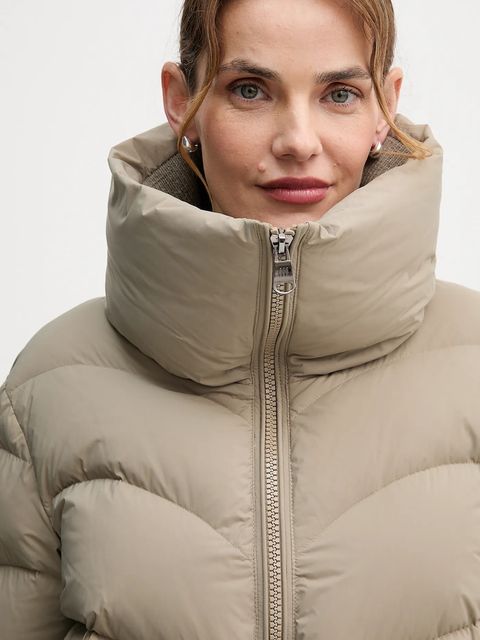 Hetrego kurtka puchowa INARA kolor zielony zimowa oversize 8P611