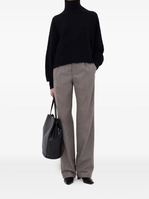 LouLou de Saison Luke ribbed-collar wool sweater - Black