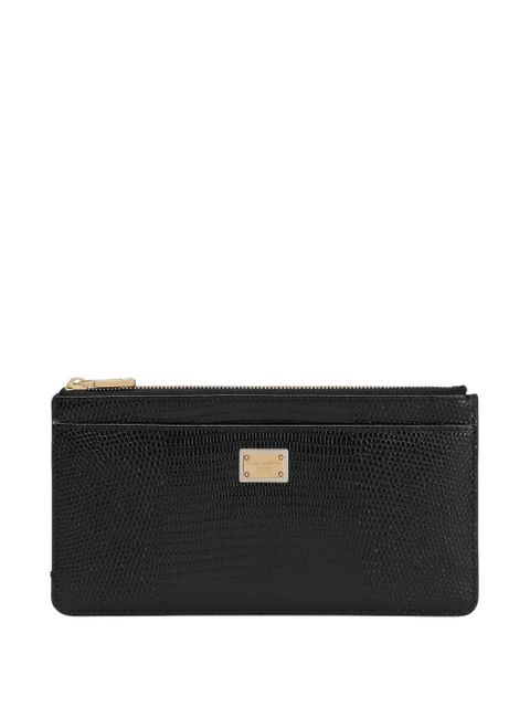 Dolce & Gabbana zip-top leather wallet - Black - zdjęcie produktu nr 1