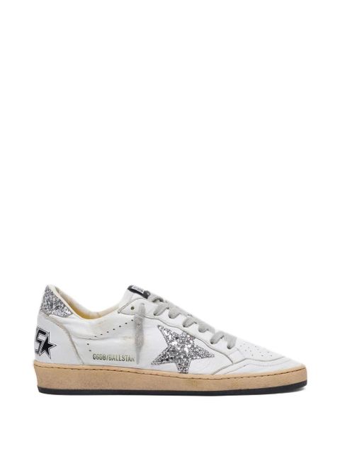 Golden Goose Ball Star glitter-embellished sneakers - White - zdjęcie produktu nr 1