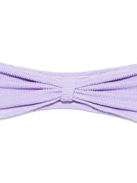 Hunza G knot crinkle bikini - Purple