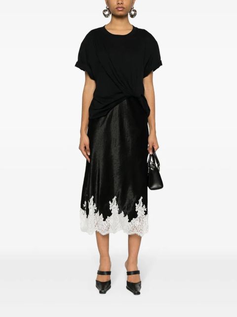 3.1 Phillip Lim draped T-shirt slip combo dress - Black - zdjęcie produktu nr 2