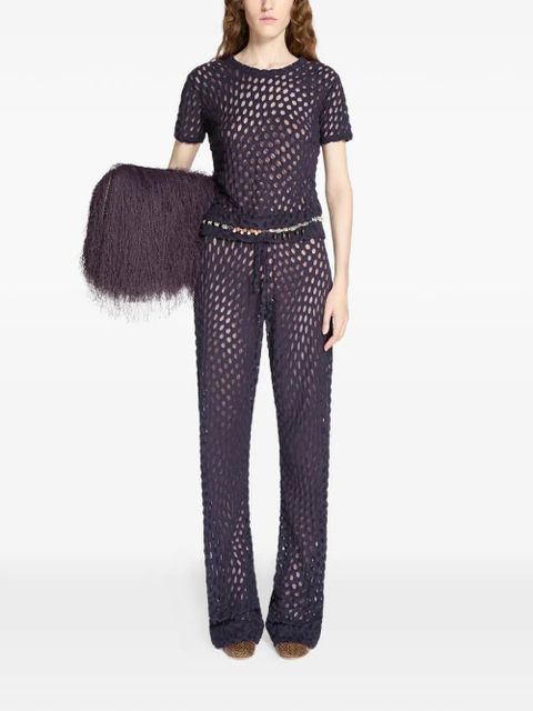 DRIES VAN NOTEN dot-pattern T-shirt - Purple - zdjęcie produktu nr 2