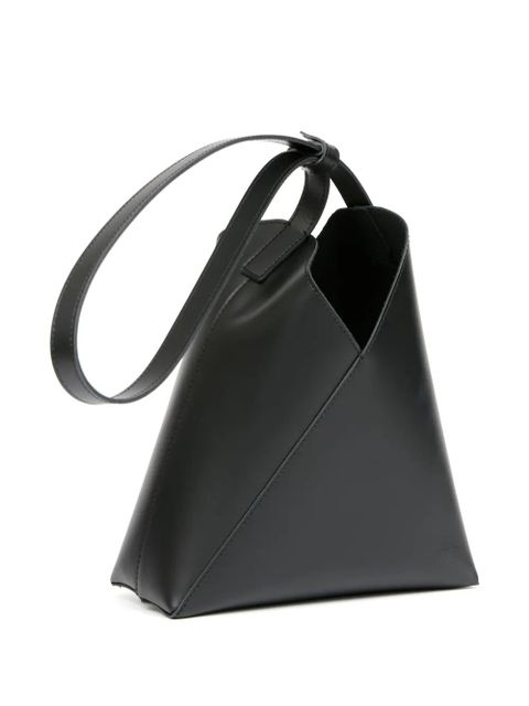 MM6 Maison Margiela small Fortune Cookie leather shoulder bag - Black