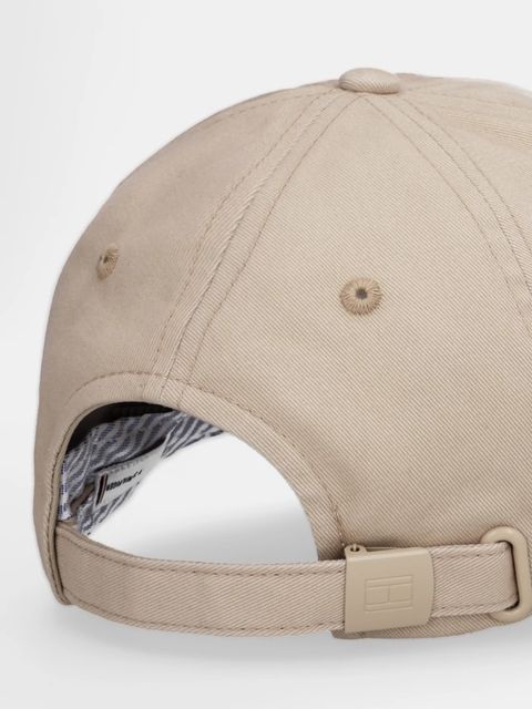 Tommy Hilfiger czapka z daszkiem bawełniana kolor beżowy AW0AW17781