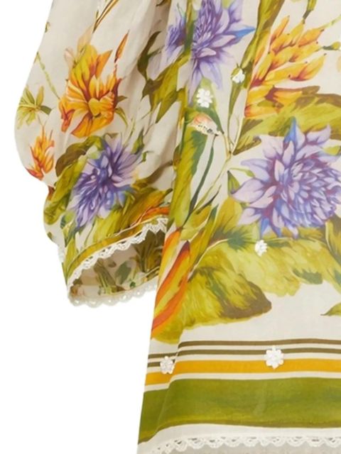 FARM Rio tropical-print blouse - Neutrals - zdjęcie produktu nr 2