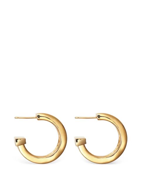 Burberry engraved Check hoop earrings - Gold - zdjęcie produktu nr 2