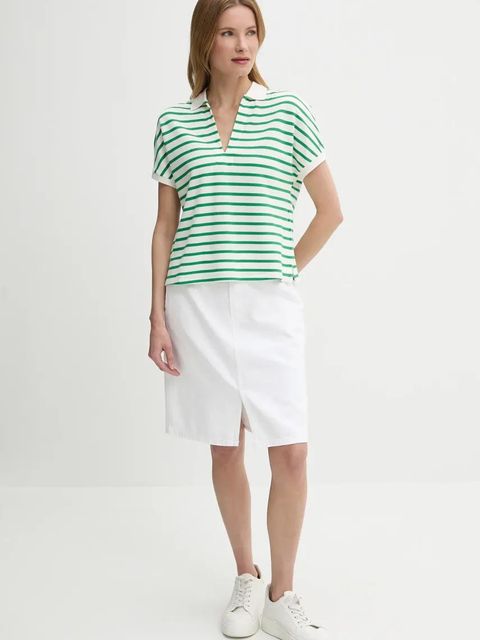 Tommy Hilfiger polo damski kolor zielony WW0WW44512 - zdjęcie produktu nr 2