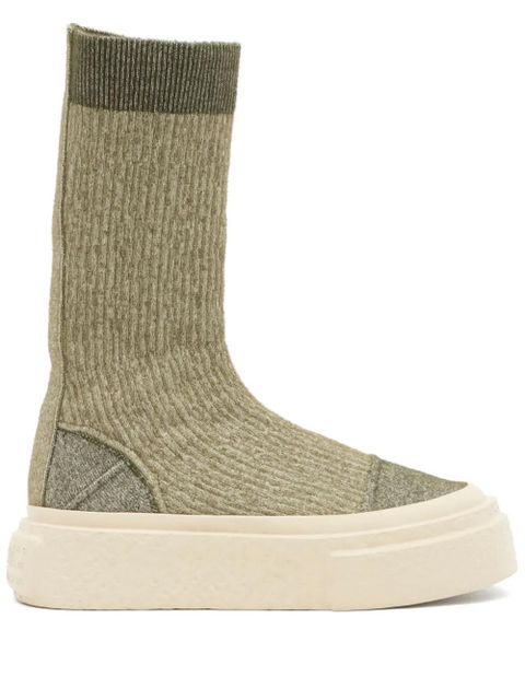 MM6 Maison Margiela numbers-motif sneakers - Green - zdjęcie produktu nr 1