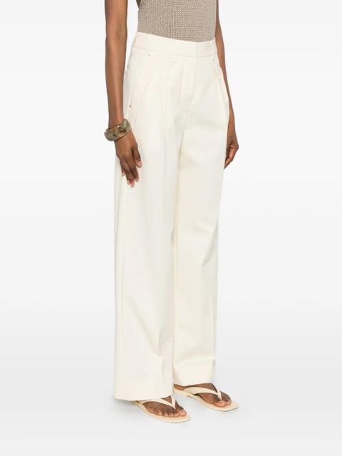 Moncler pocket pleated trousers - Neutrals