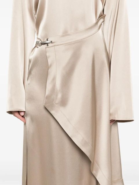 Nanushka draped midi dress - Neutrals