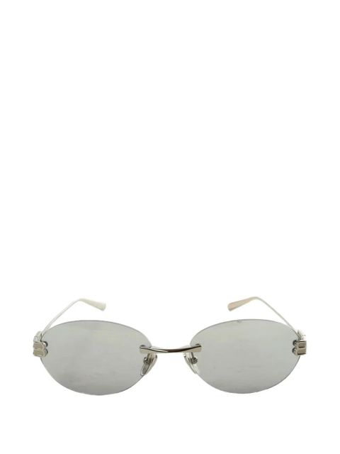 Balenciaga Gossip oval-frame sunglasses - Silver - zdjęcie produktu nr 1