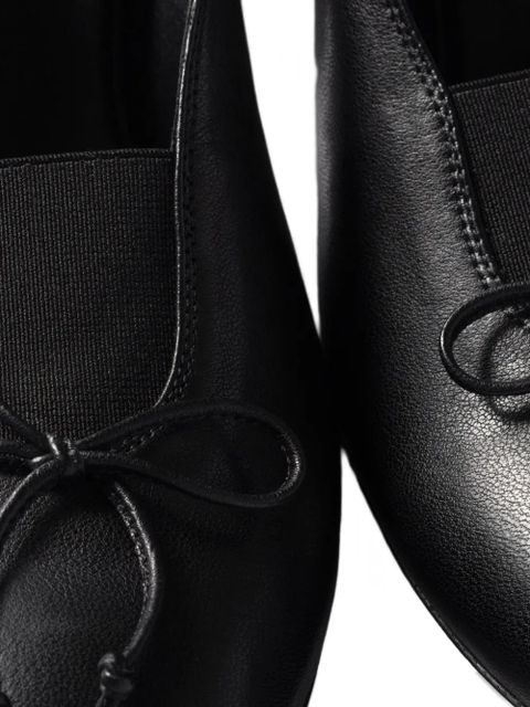 Miu Miu 65mm bow-detail block-heel pumps - Black