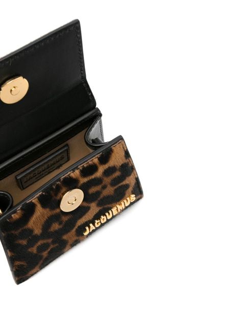 Jacquemus Le Chiquito cheetah-print mini bag - Brown