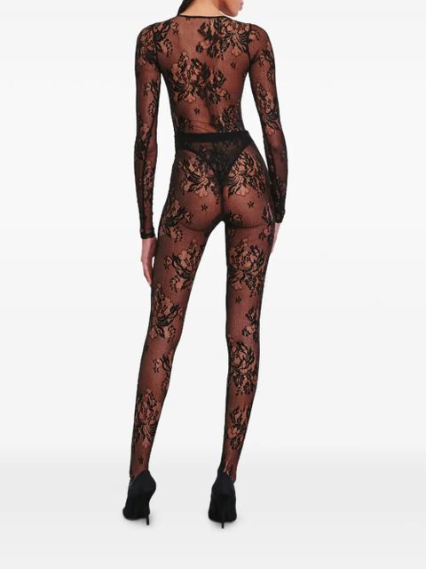 WARDROBE.NYC floral lace body - Black