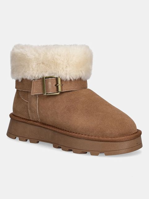 Answear.LAB śniegowce zamszowe kolor brązowy - zdjęcie produktu nr 1