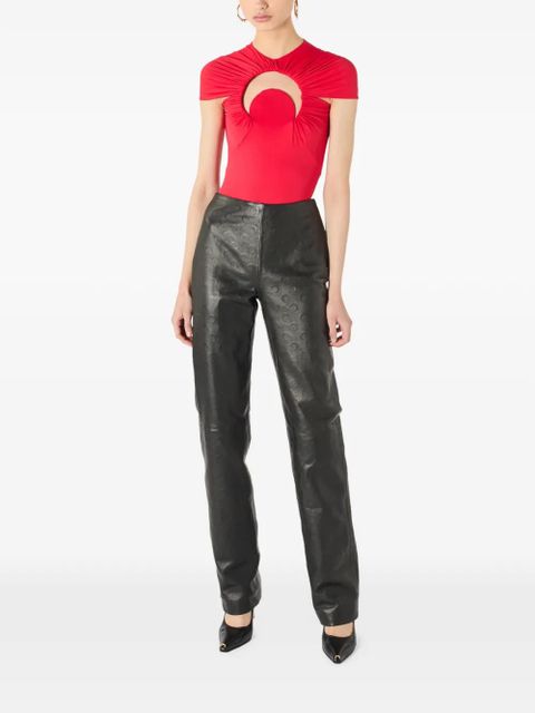 Marine Serre Moon gathered swimsuit