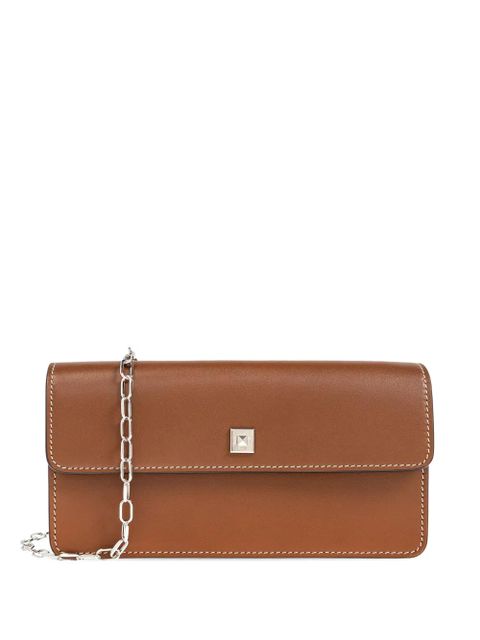 Max Mara Clutchy leather clutch bag - Brown - zdjęcie produktu nr 1