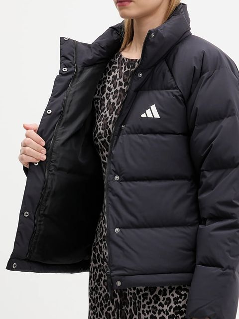 adidas kurtka puchowa Helionic kolor czarny zimowa oversize JN2087