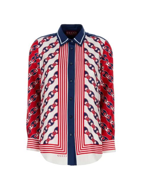 Gucci buttoned printed shirt - White - zdjęcie produktu nr 1