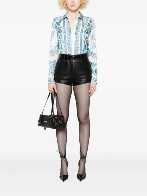 Versace seashell-print shirt - Blue