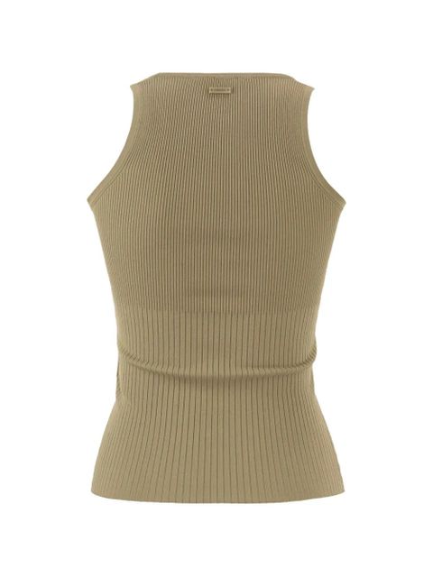 Max Mara ribbed tank top - Neutrals - zdjęcie produktu nr 2