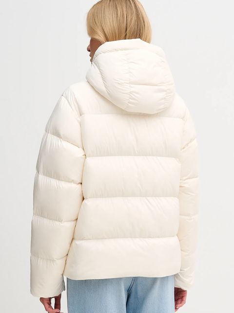 Tommy Hilfiger kurtka puchowa kolor beżowy zimowa WW0WW45739