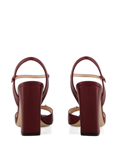 Gucci 95mm Horsebit sandals - Red