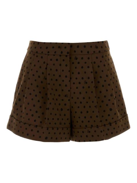 FENDI polka-dot pattern tailored shorts - Brown - zdjęcie produktu nr 1