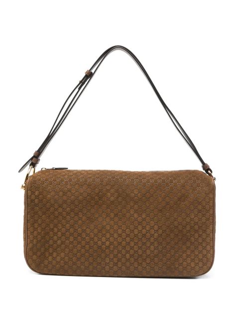 Gucci logo-pattern shoulder bag - Brown - zdjęcie produktu nr 1