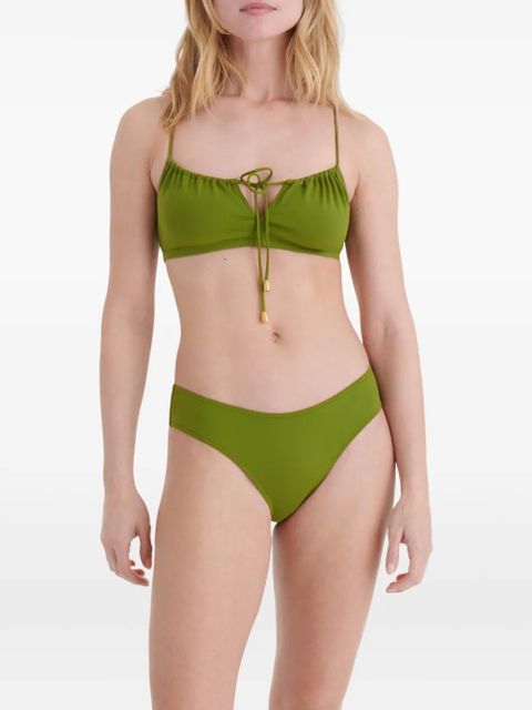 ERES Abysses cropped bikini top - Green