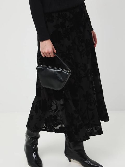 Medicine spódnica kolor czarny maxi rozkloszowana - zdjęcie produktu nr 1