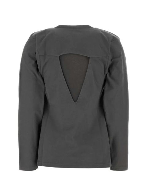 Jil Sander back hole t-shirt - Grey - zdjęcie produktu nr 2