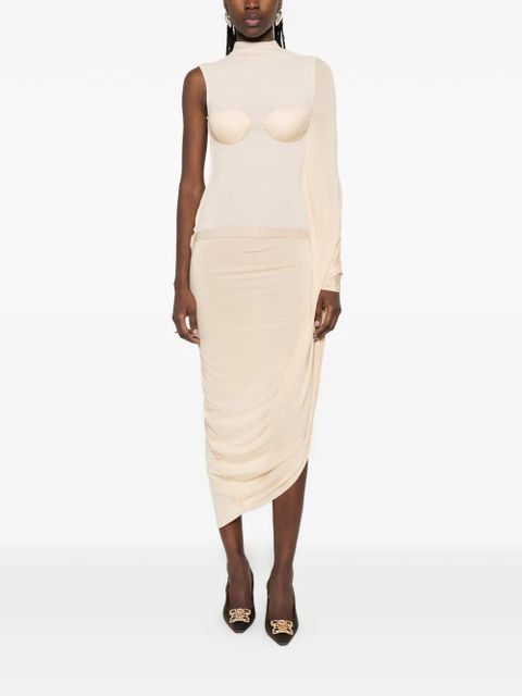 Jean Paul Gaultier panelled midi dress - Neutrals - zdjęcie produktu nr 2