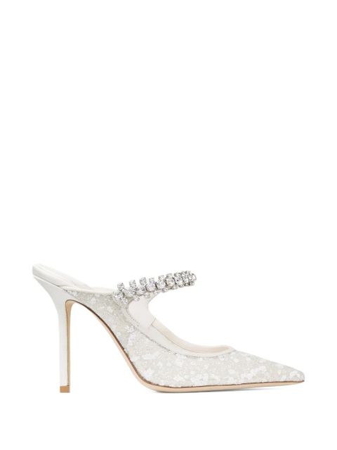 Jimmy Choo embellished pointed pumps - White - zdjęcie produktu nr 1