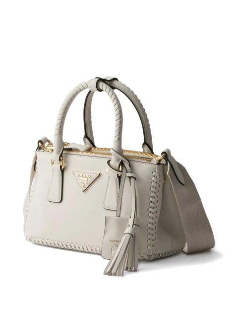 Prada mini Galleria leather tote bag - Neutrals