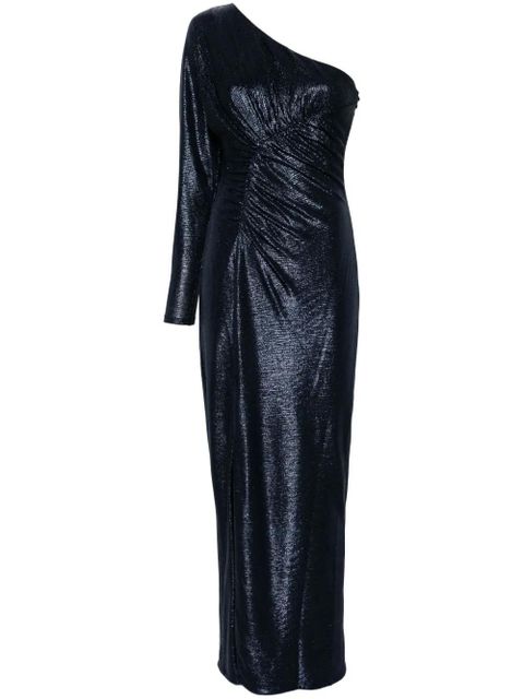 Lauren Ralph Lauren metallic one-shoulder gown - Blue - zdjęcie produktu nr 1