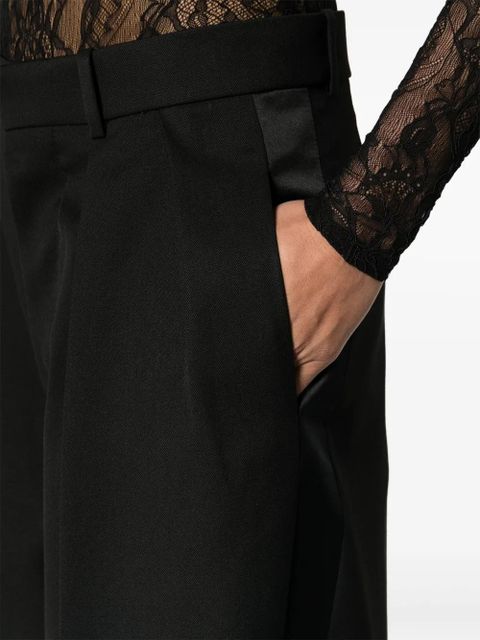 WARDROBE.NYC pleated wide-leg trousers - Black