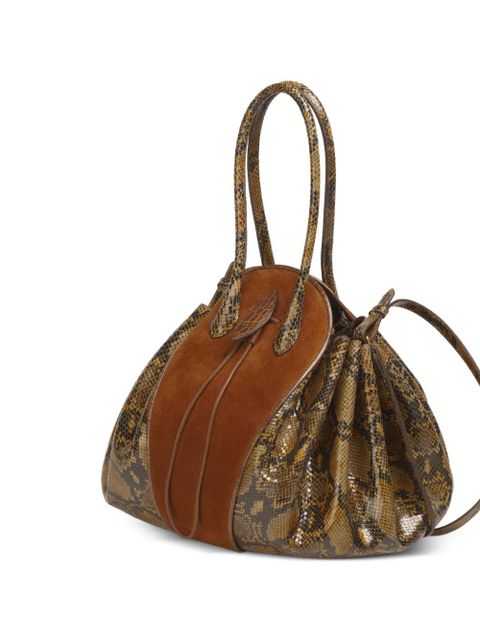 Marni large python-print shoulder bag - Brown - zdjęcie produktu nr 2