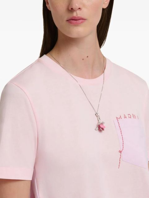 Marni crystal-pendant necklace - Silver