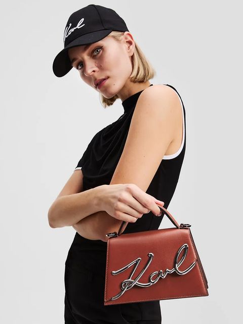 Karl Lagerfeld torebka K/SIGNATURE kolor brązowy A1W30038