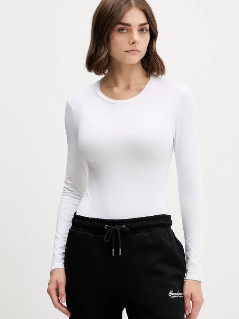 Guess Jeans longsleeve damski kolor biały W4BP41 J1314 - zdjęcie produktu nr 1